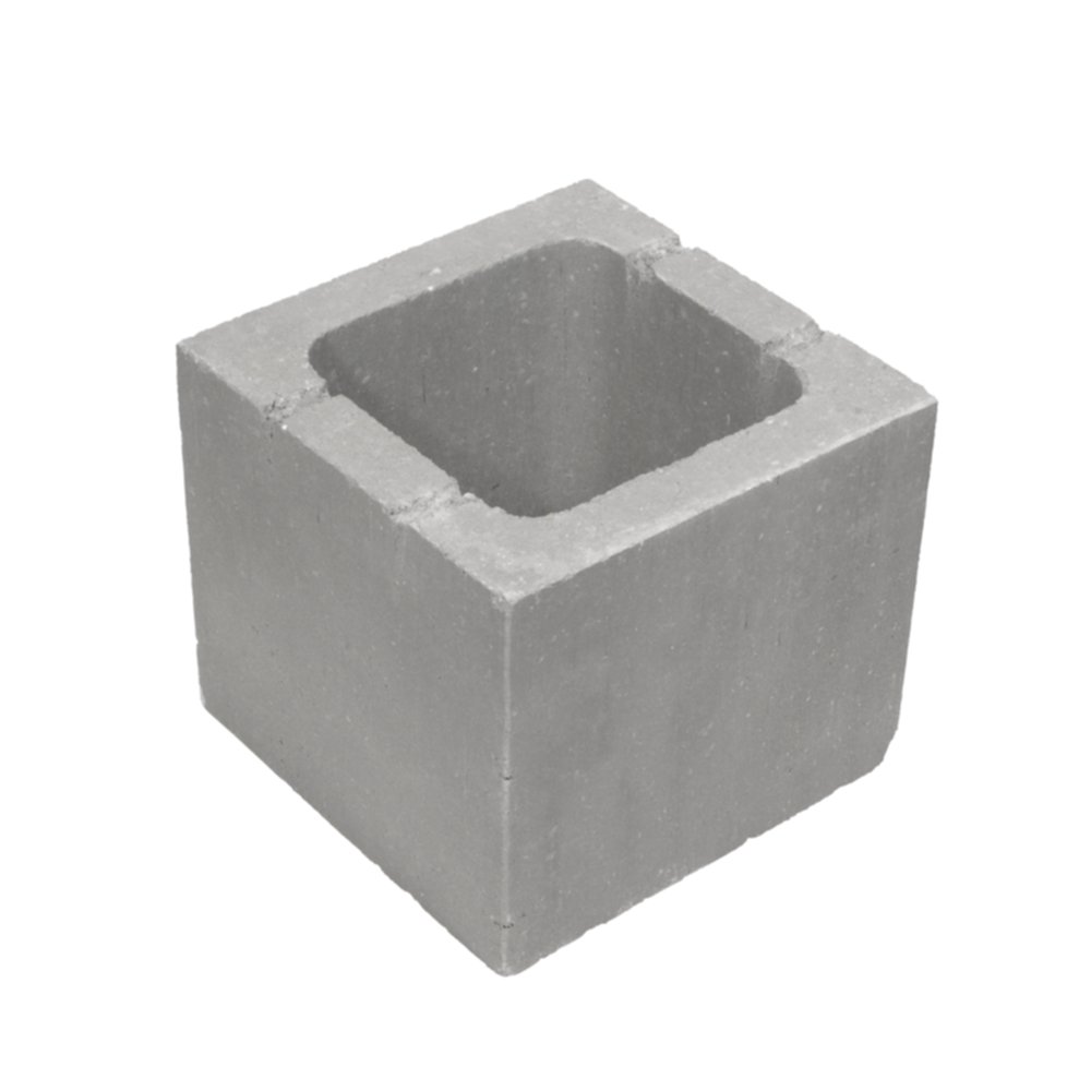 Pilier Béton à enduire 30x30x25cm Gris