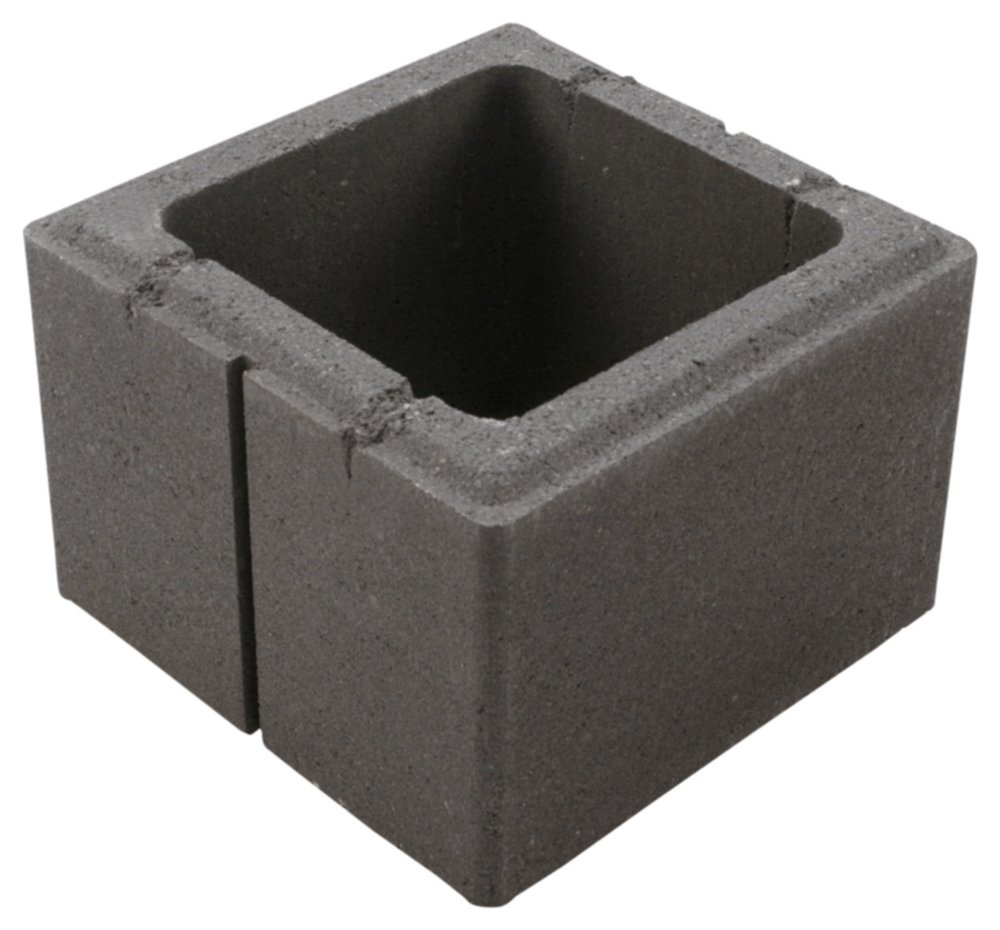 Pilier harmonie Béton 30x30x20cm Gris Anthracite