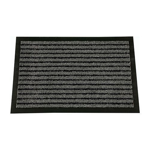 Tapis paillasson 2 en 1 gramat gris 60x80cm