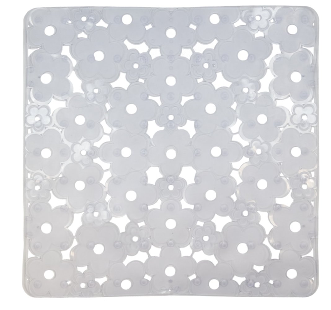 Tapis fond évier FLEUR Cristal Transparen 32x32cm