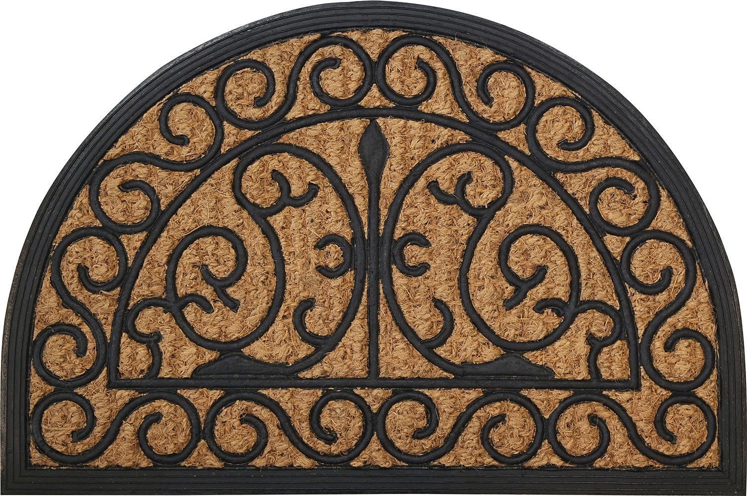 Tapis grattant cuba demi-lune volutes 40x60cm