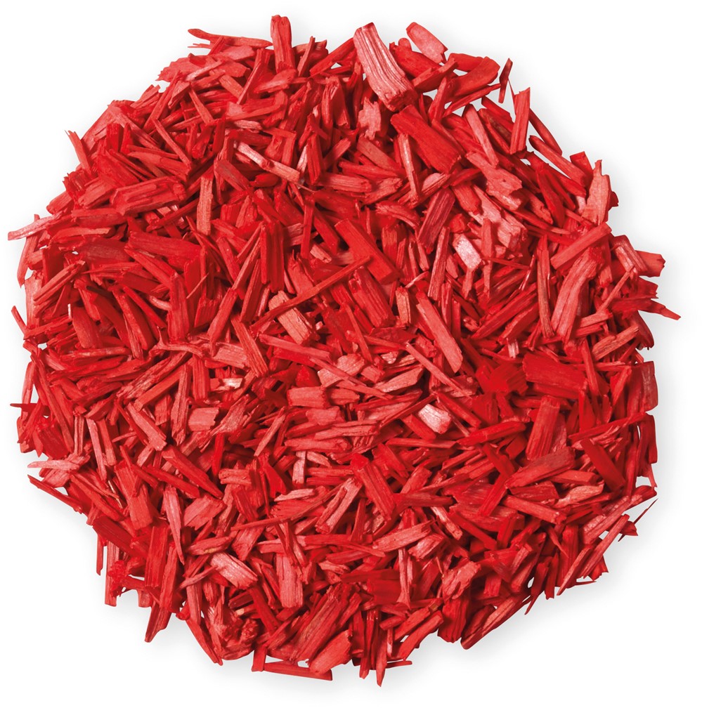 Paillage organique coloré rouge vermillon 7,5L