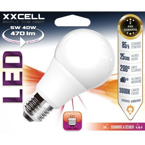 Ampoule LED standard E27 5W