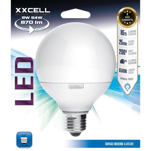 Ampoule LED globe E27 9W/870 lm