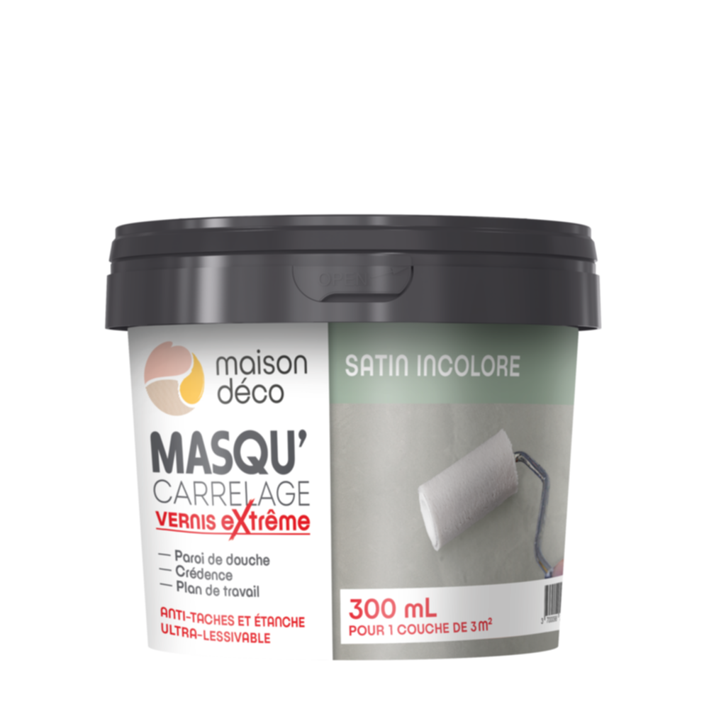 Enduit Masqu'Carrelage Et Mur xtrem Satin Vernis 0,3L - MAISON DECO