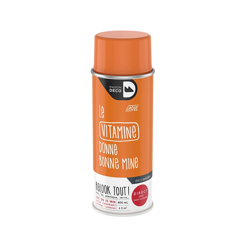 Peinture aérosol Relook Tout - Vitaminé brillant 400 ml - MAISON DECO