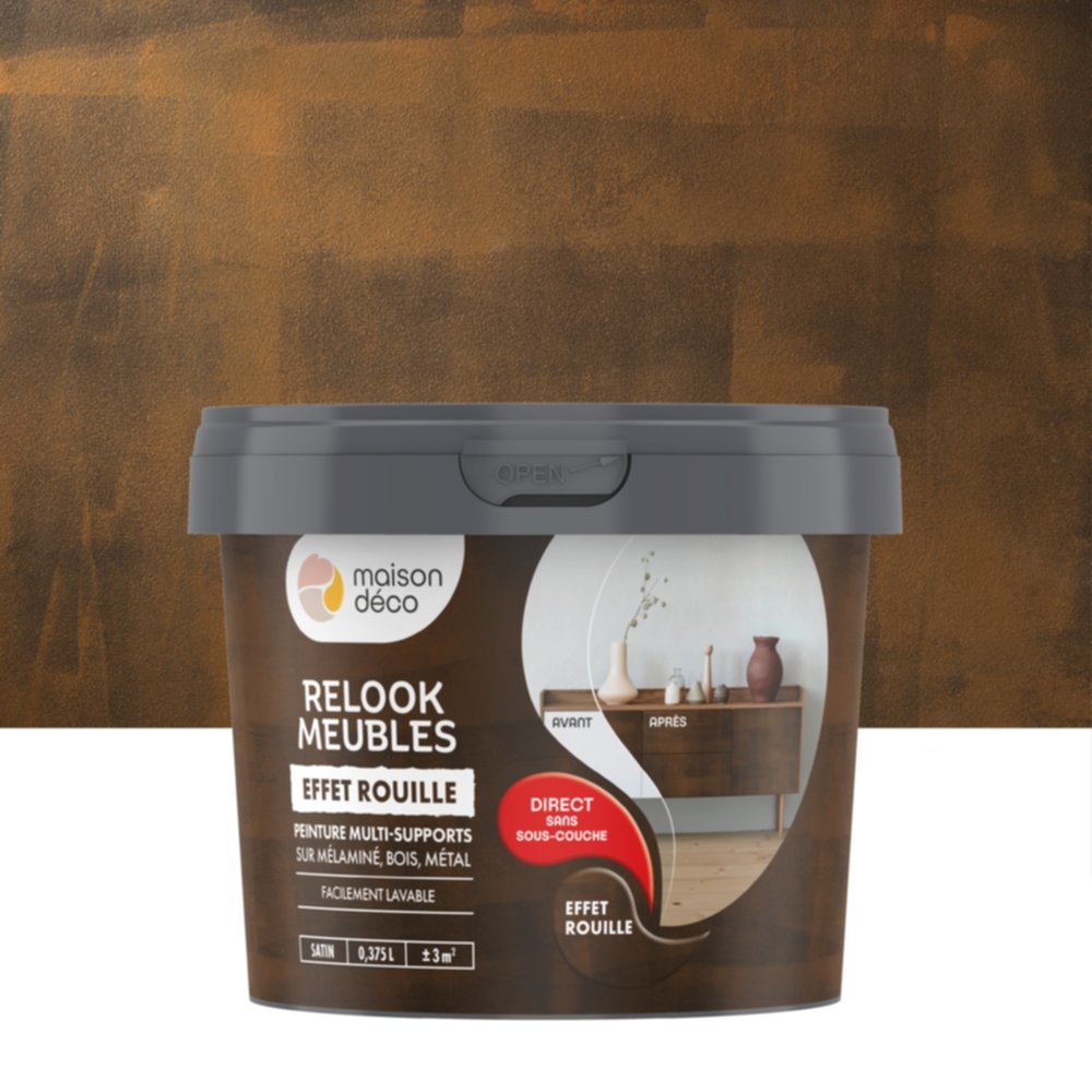 Peinture Relook Meubles Rouille 375ml - MAISON DECO