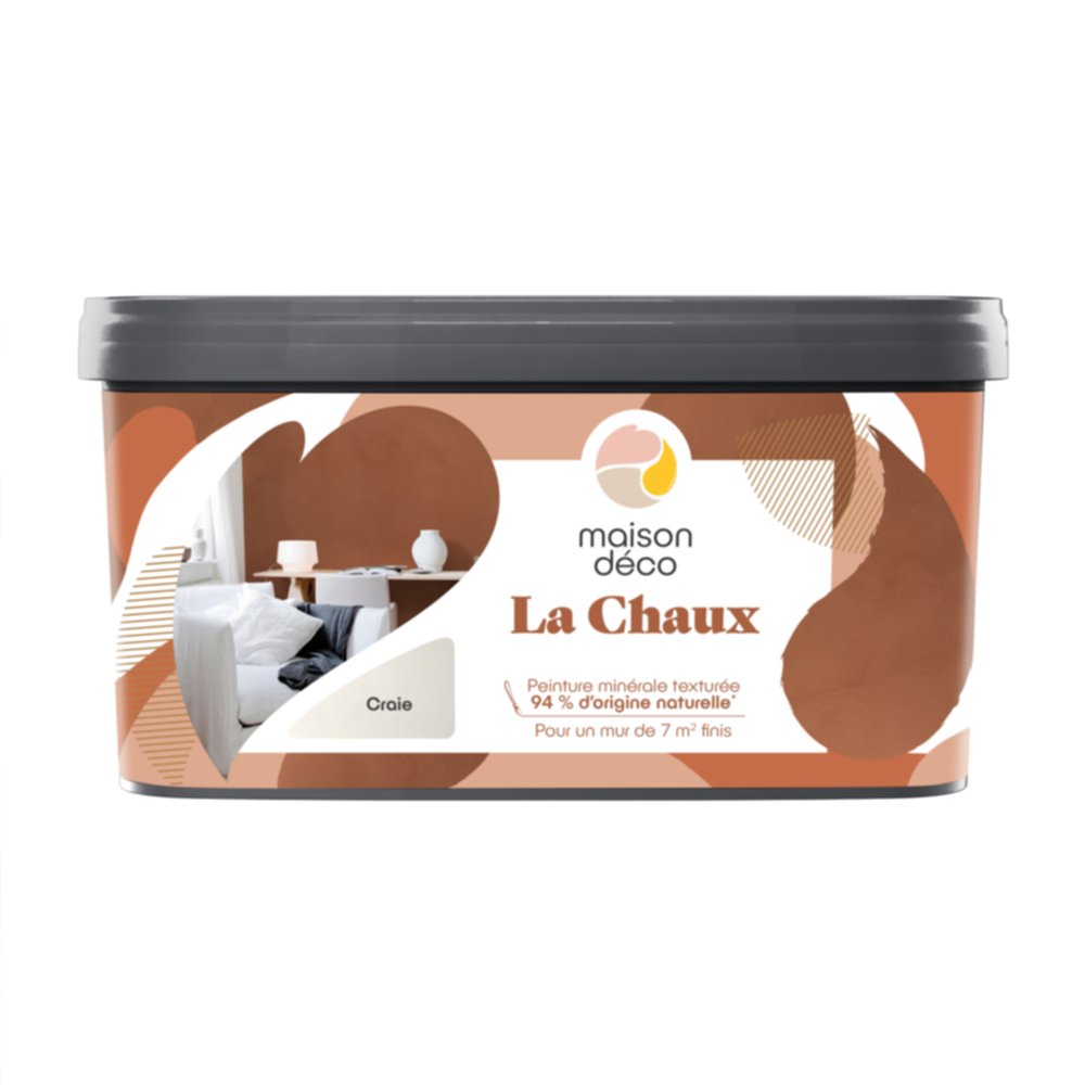 Peinture La Chaux craie 2,5L - MAISON DECO