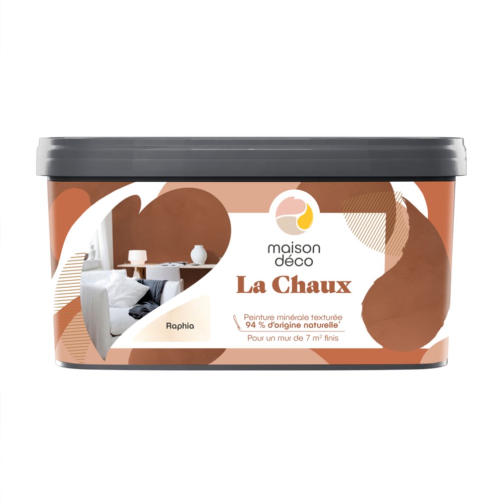 Peinture La Chaux raphia 2,5L - MAISON DECO