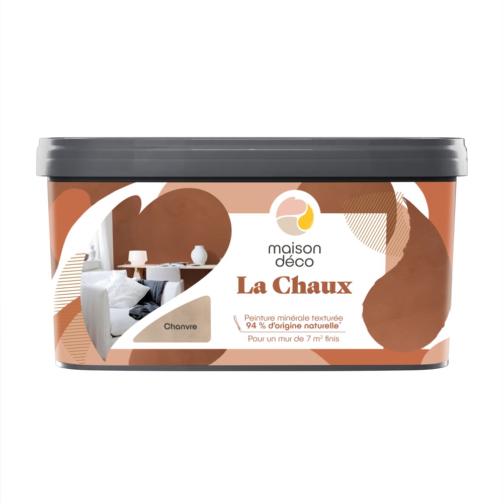 Peinture La Chaux chanvre 2,5L - MAISON DECO