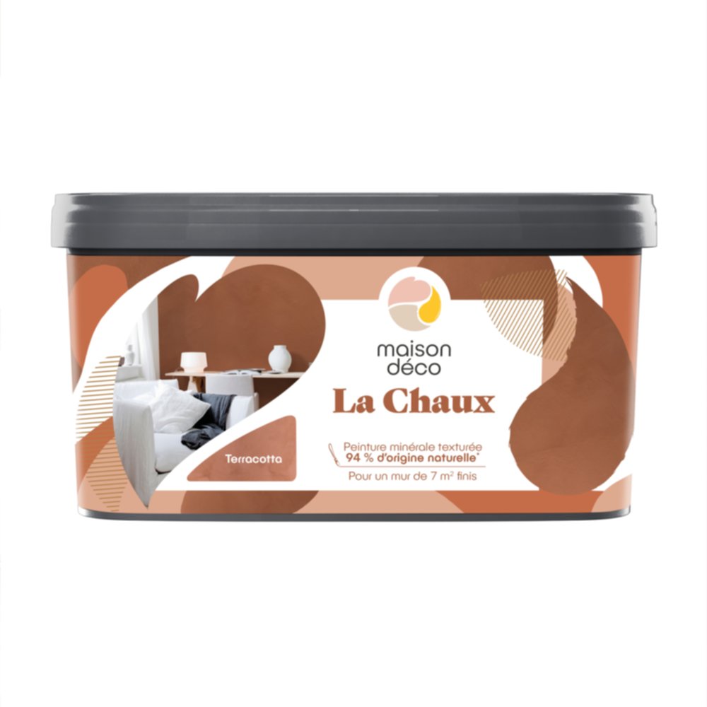 Peinture La Chaux terracotta 2,5L - MAISON DECO