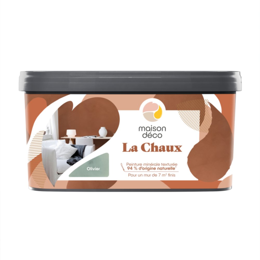 Peinture La Chaux olivier 2,5L - MAISON DECO