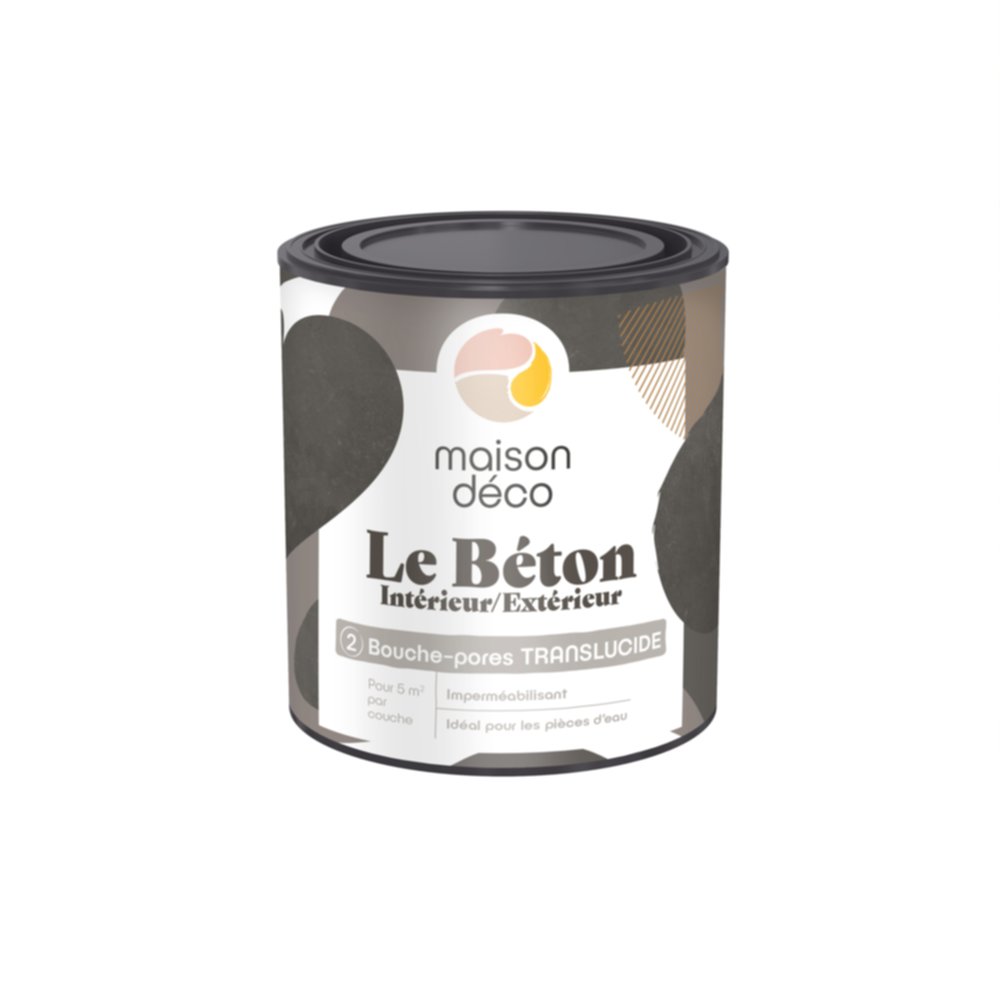 Enduit Le Béton int/ext translucide 0,5L - MAISON DECO