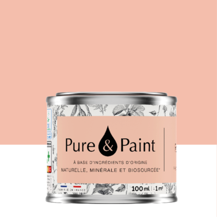 Peinture Multi-Supports Velours Roseus 100ml - PURE & PAINT