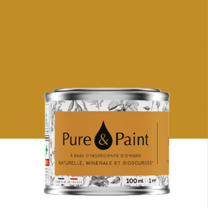 Peinture Multi-Supports Velours Pollen 100ml - PURE & PAINT