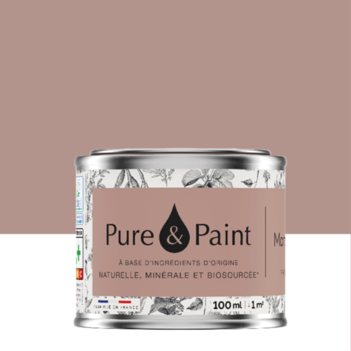 Peinture Multi-Supports Velours Marron Glace 100ml - PURE & PAINT