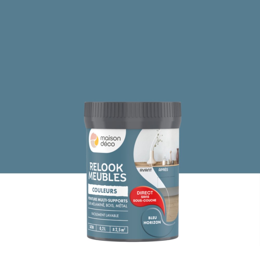 Peinture Relook Meubles Bleu horizon 0,2L - MAISON DECO