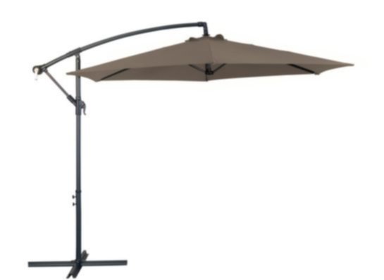 Parasol déporté Ø3 m Eco taupe - PRO LOISIRS