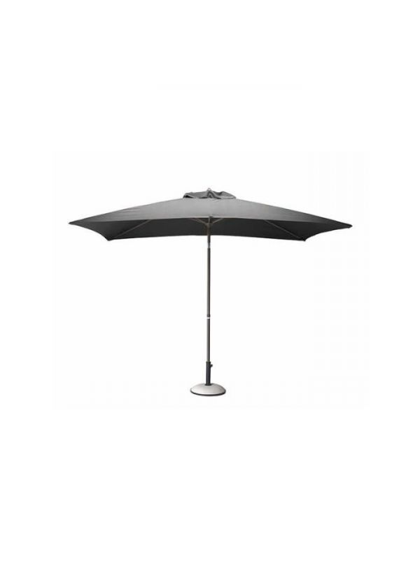 Parasol droit manivelle gris 300x200cm - PRO LOISIRS