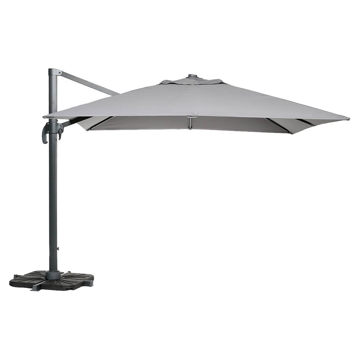 Parasol déporté Roma 3x3m Taupe - PROLOISIRS