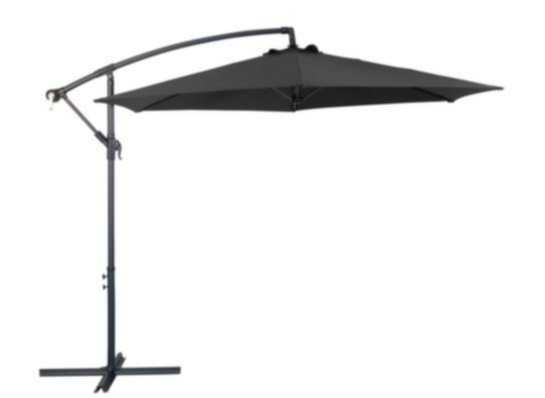 Parasol déporté Ø3 m Eco gris - PRO LOISIRS