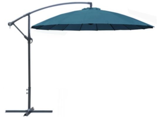 Parasol déporté Ø3 m Pagode bleu - PRO LOISIRS