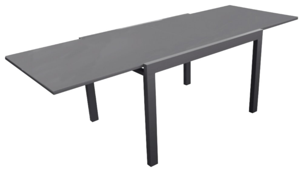 Table de jardin extensible Elise 140/240x90m graphite - PROLOISIRS