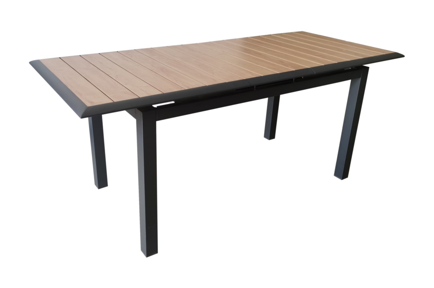 Louisiane table 187 alu  graph/oak