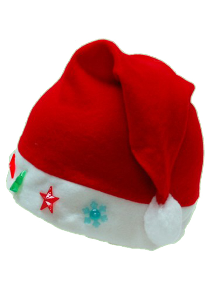 Bonnet de père Noël lumineux