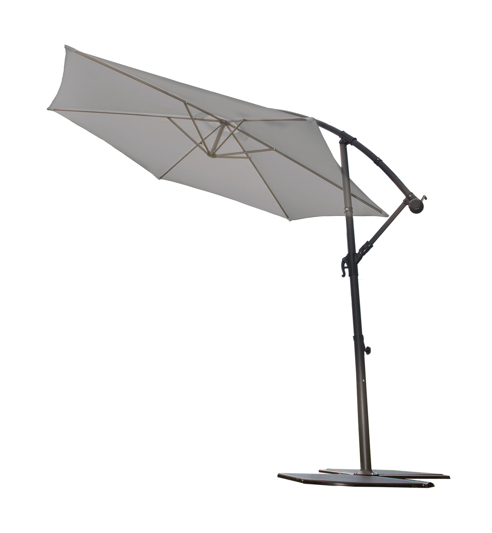 Parasol déporté superking 3 m perle