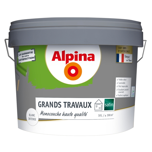 Peinture Grands Travaux satin 10 L