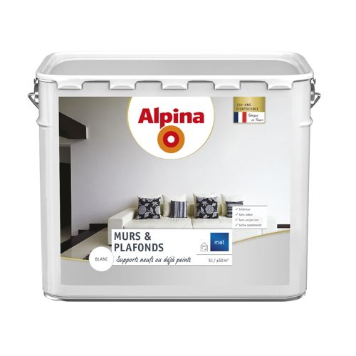 Peinture murs et plafonds mat 5 L