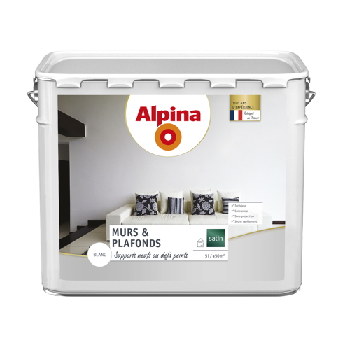 Peinture murs et plafonds 5 L ALPINA