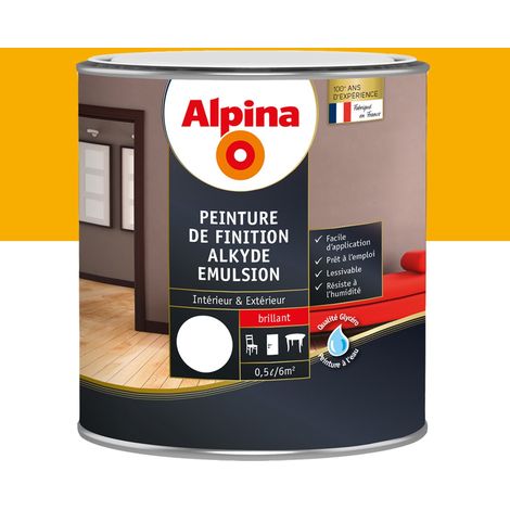 Peinture alkyde brillant 0,5 L Jaune d'or