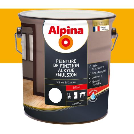 Peinture alkyde brillant 2,5 L Jaune d'or