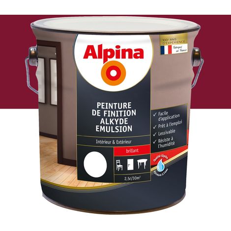 Peinture alkyde brillant 2,5 L Rouge basque