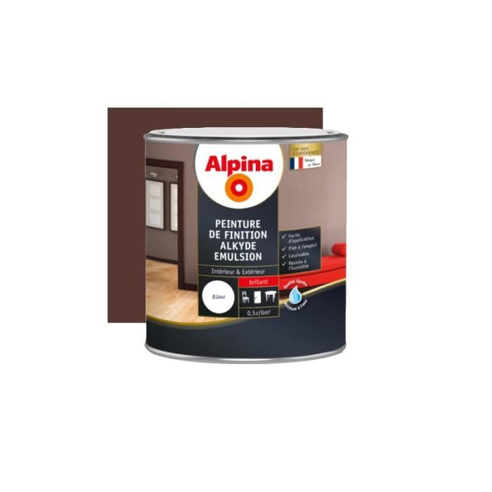 Peinture alkyde satin 2,5 L ton bois