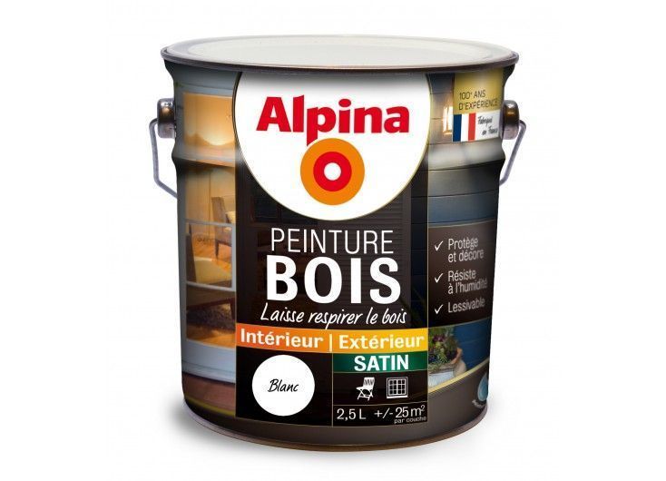 Peinture Bois Blanc 2,5L