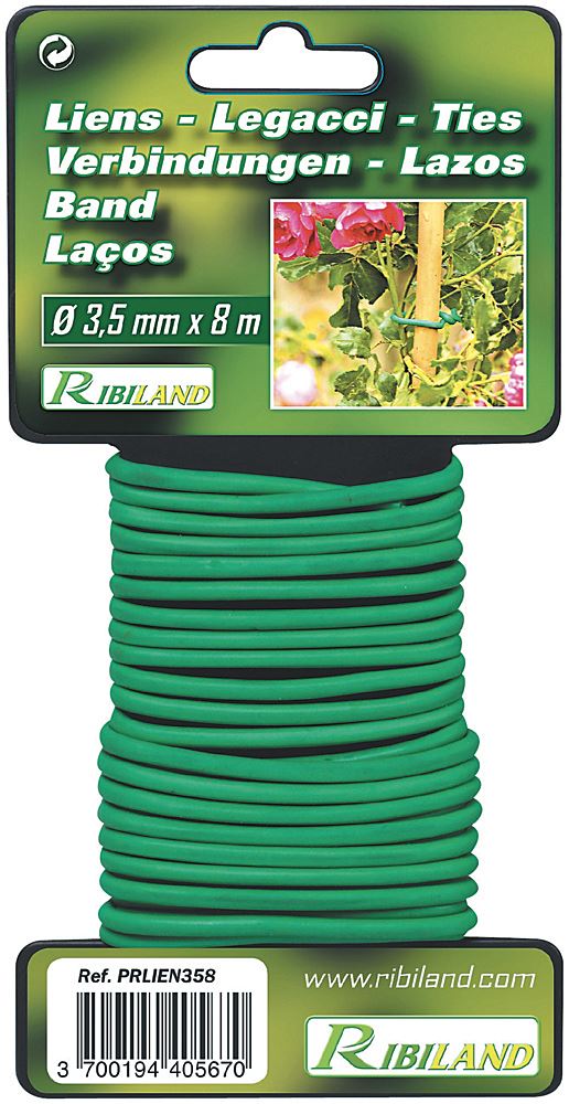 Fil métal vert- 8 m - RIBILAND