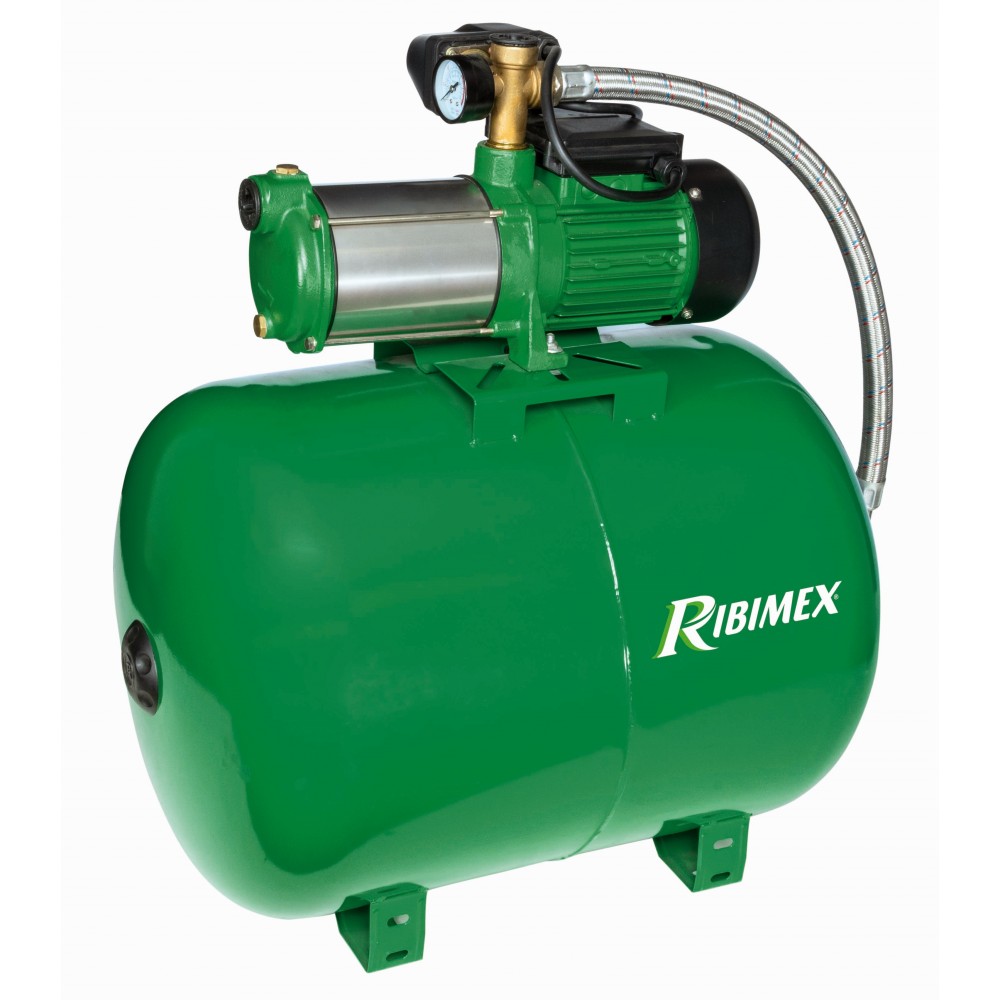 Pompe Surpresseur 100L + Pompe Multicellulaire 5 Turbines - RIBIMEX