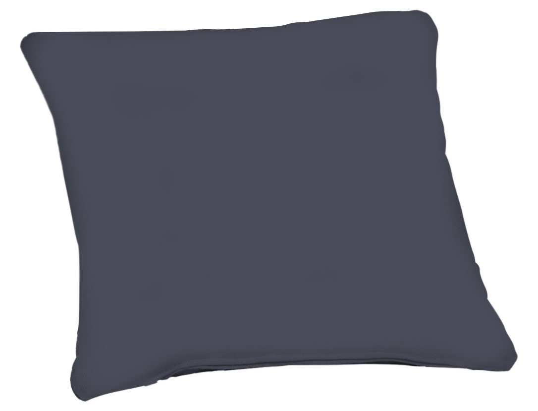 Coussin Déco déhoussable 40x40x10cm Gris Anthracite