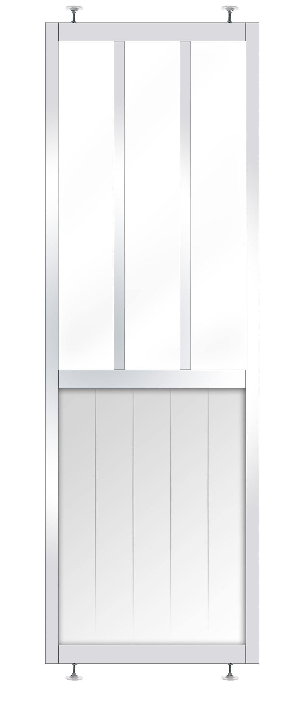 Cloison Fashion MDF 240x80x4cm Blanc - SKYLAB