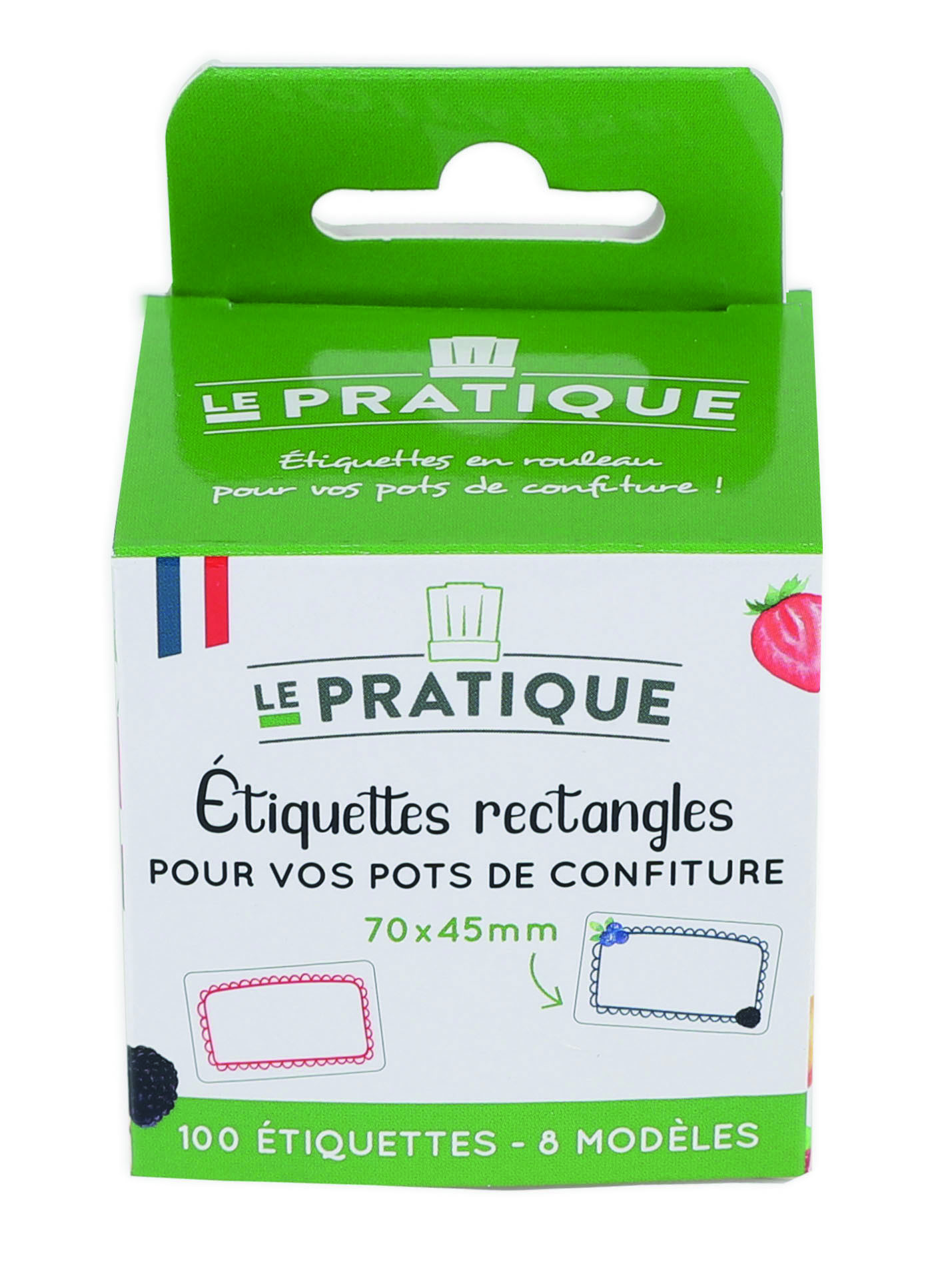 Lot 100 étiquettes adhésives à confiture