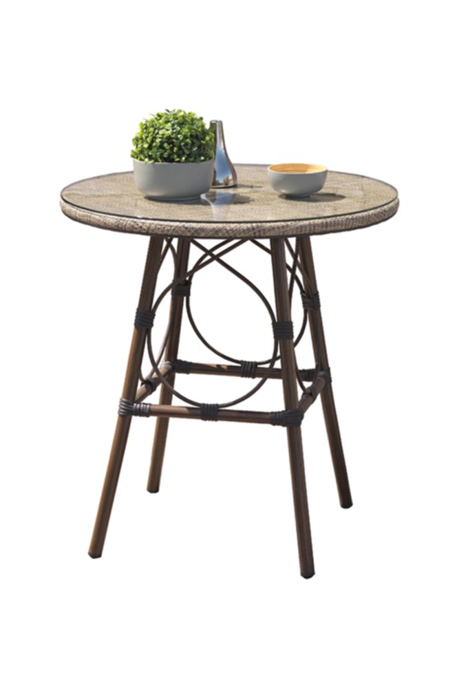 Table de jardin ronde ushuaia diam 70cm lin - DCB