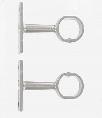 Lot de 2 supports courts 20 x 17 - argent