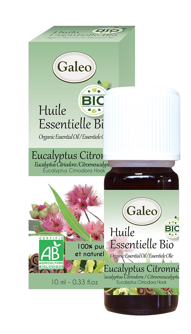 Huile essentielle biologique 10 mL Eucalyptus citronné - GALEO