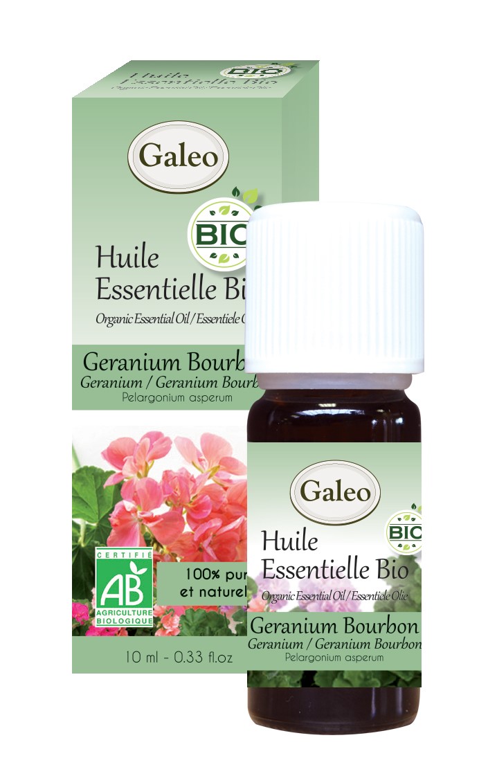 Huile essentielle biologique 10 mL Géranium bourbon - GALEO