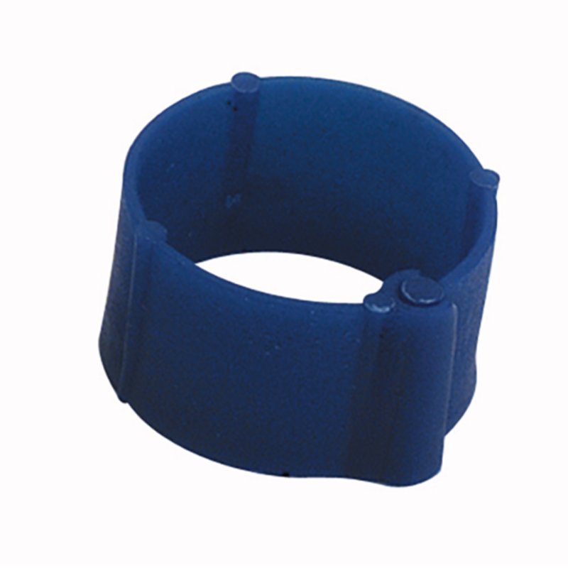 25 Bagues à clips Ø12mm Bleue - CHICK’A