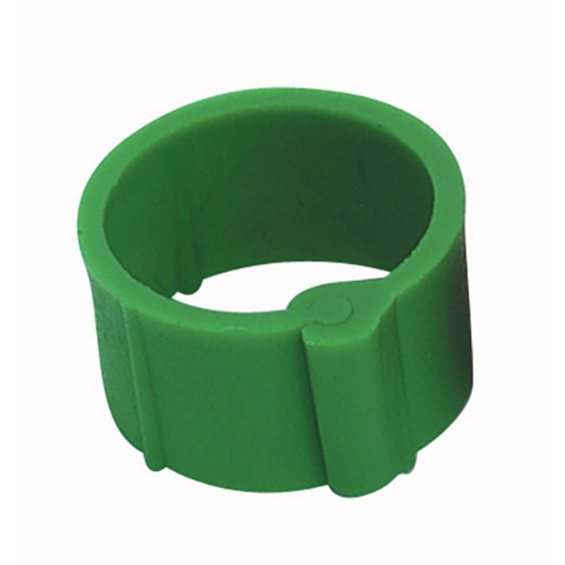 25 Bagues à clips Ø12mm Verte - CHICK’A