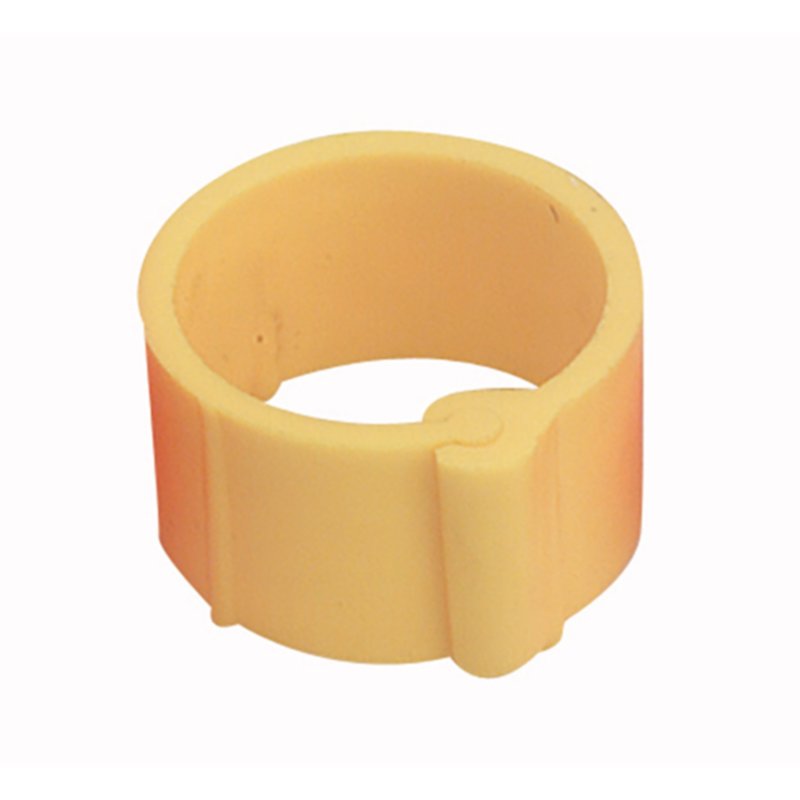 25 Bagues à clips Ø12mm Jaune - CHICK’A